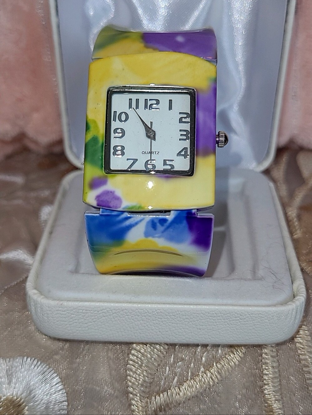 Multicolor Floral Resin Women's Fashion Watch